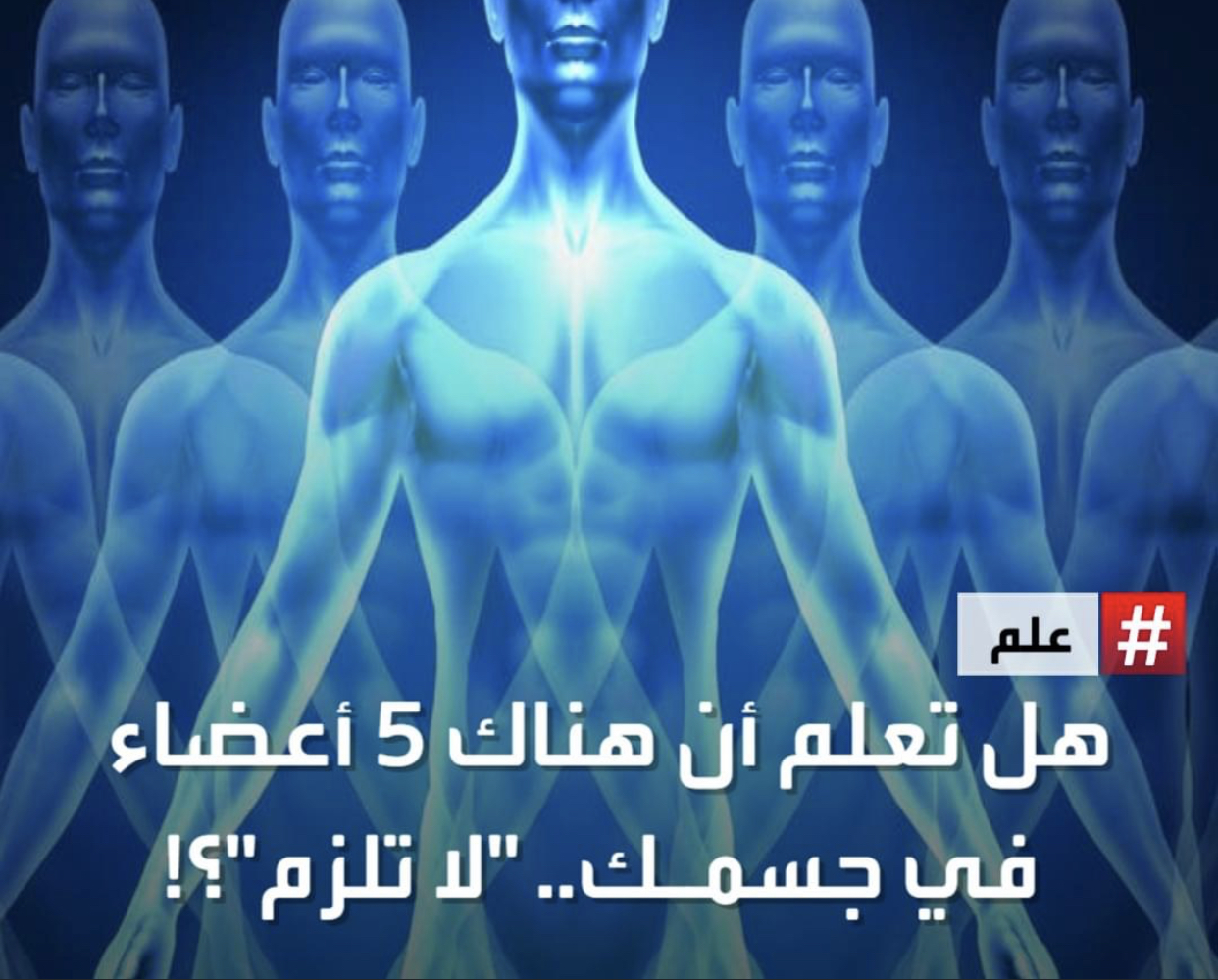 5 أعضاء في جسمك لا تلزم